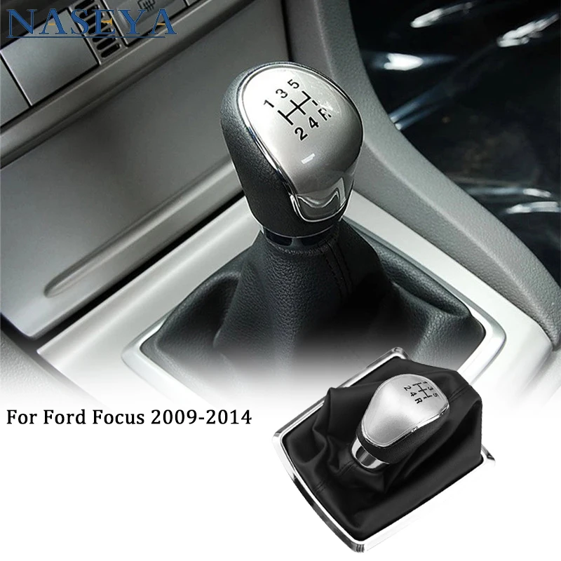 

Car Interior Accessories 5 Speed Frame Gear Shift Knob Lever Shifter Gaiter Boot For Ford Focus 2009 2010 2011 2012 2013 2014