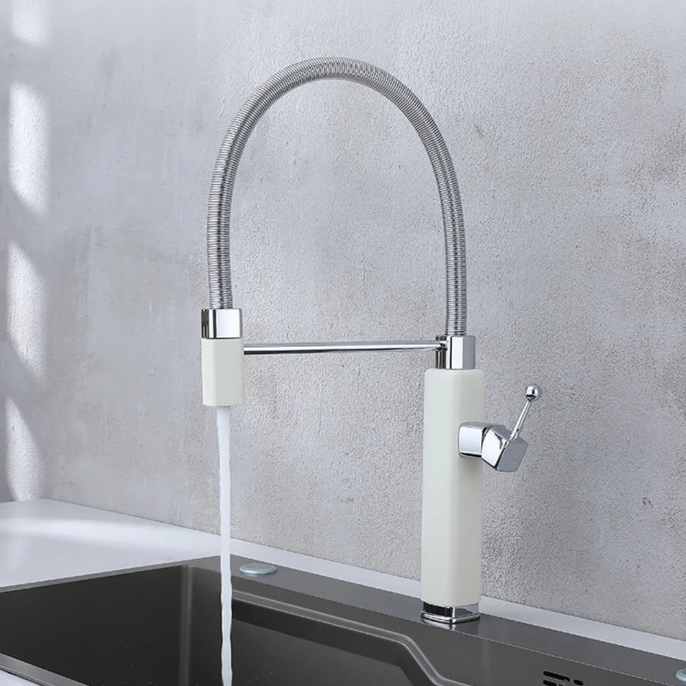 

Kitchen Mixer Faucet Brass Body Black ,purple,Red ,White Color Two Model Water Out One Handle Heavy Weight Body