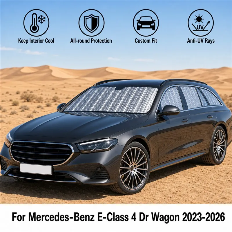 For Mercedes-Benz E-Class 4 Dr Wagon 2023-2026  Car Window Sunshades UV Block Privacy Heat Insulated Foldable Car Curtain