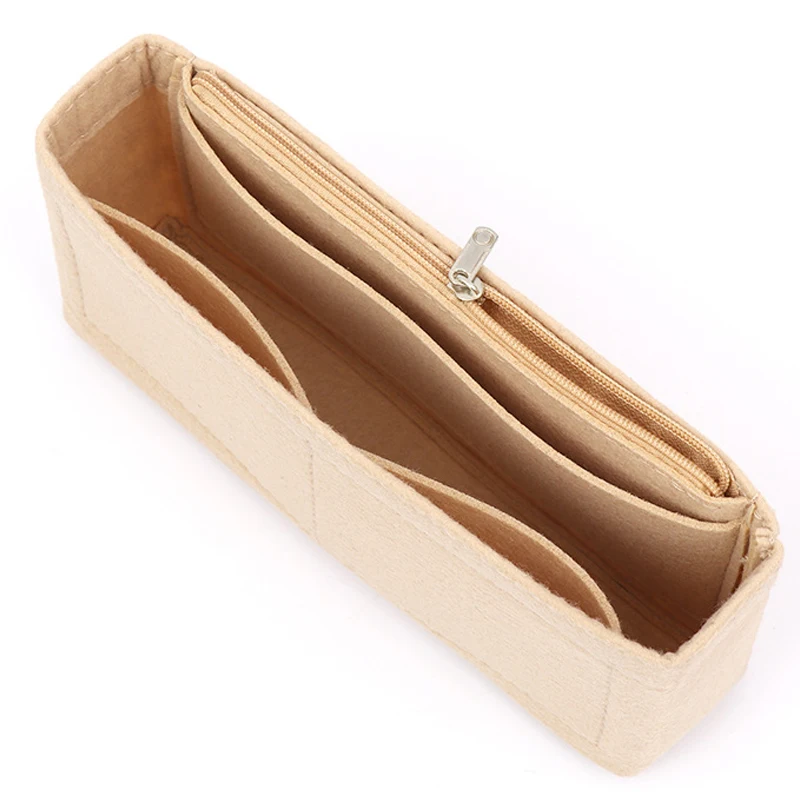 Vilten Doekzak Voering Multifunctionele Reisinzetzak Make-Up Organizer Vorm Gevoerde Tas Super Cosmetische Tassen Voor Marmont