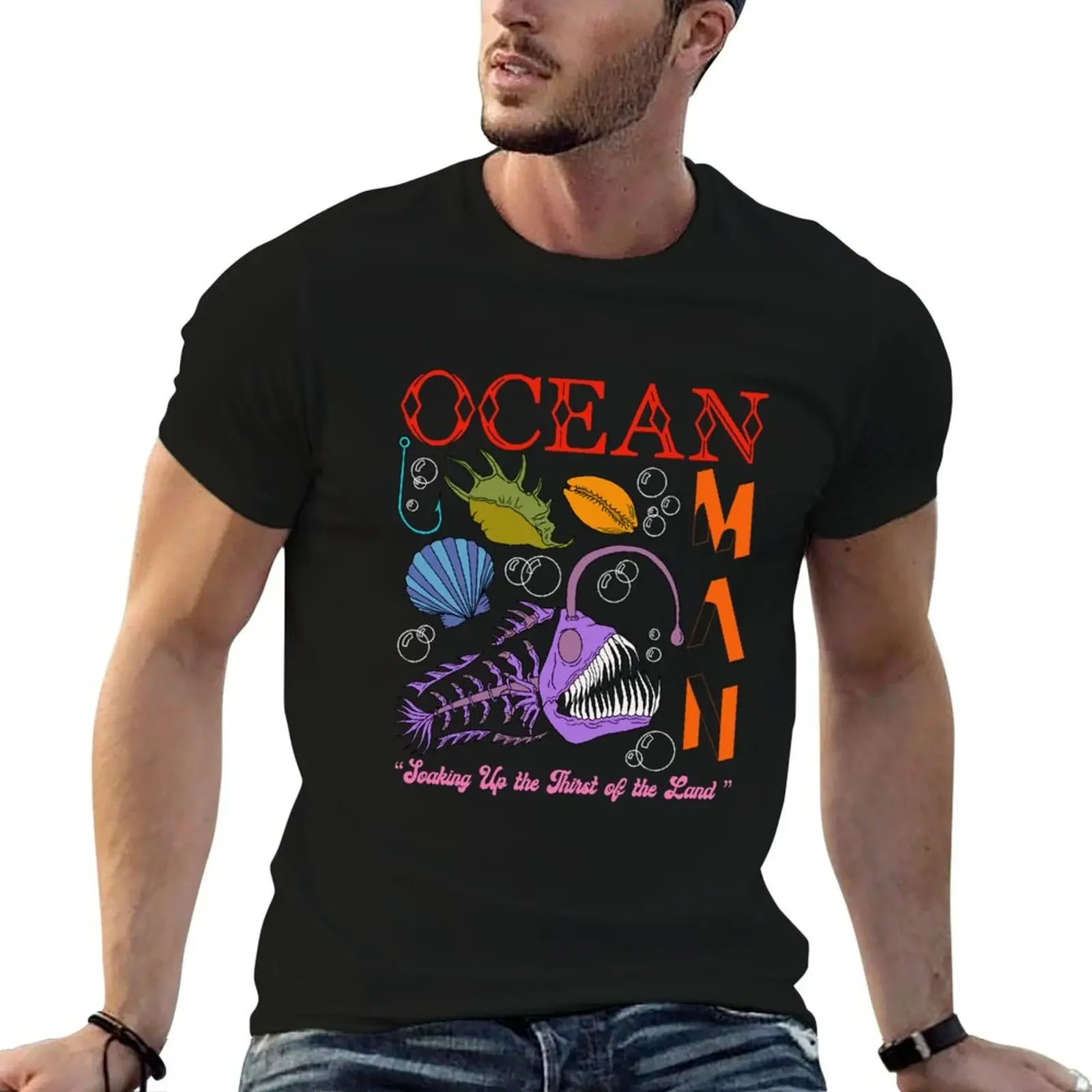 Ocean Man Ween Design T-Shirt baggy shirts customs for a boy customs design your own workout shirts for men