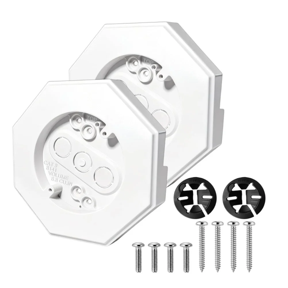Vinyl Siding Mounting Kit 2 pcs 8141 Blocks for 1/2 inch Lap Siding Outdoor Light Fixture Mounting with Easy Assembly
