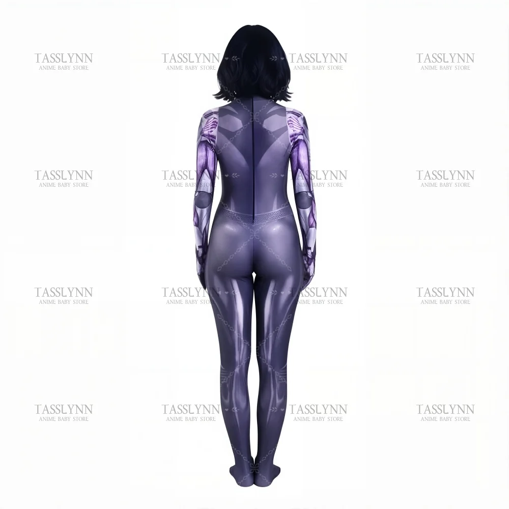Alita Battle Angel Rosa Salazar Costumes Alita Cosplay Suit Cyberpunk Jumpsuit Halloween Party Performance Tight Catsuit view 4