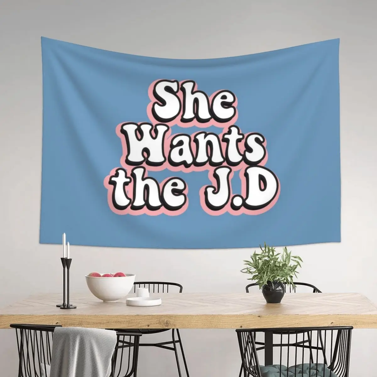 

She Wants the J.D Tapestry Art Mural House Decor Home Decorating Decoration Bedroom Tapestry