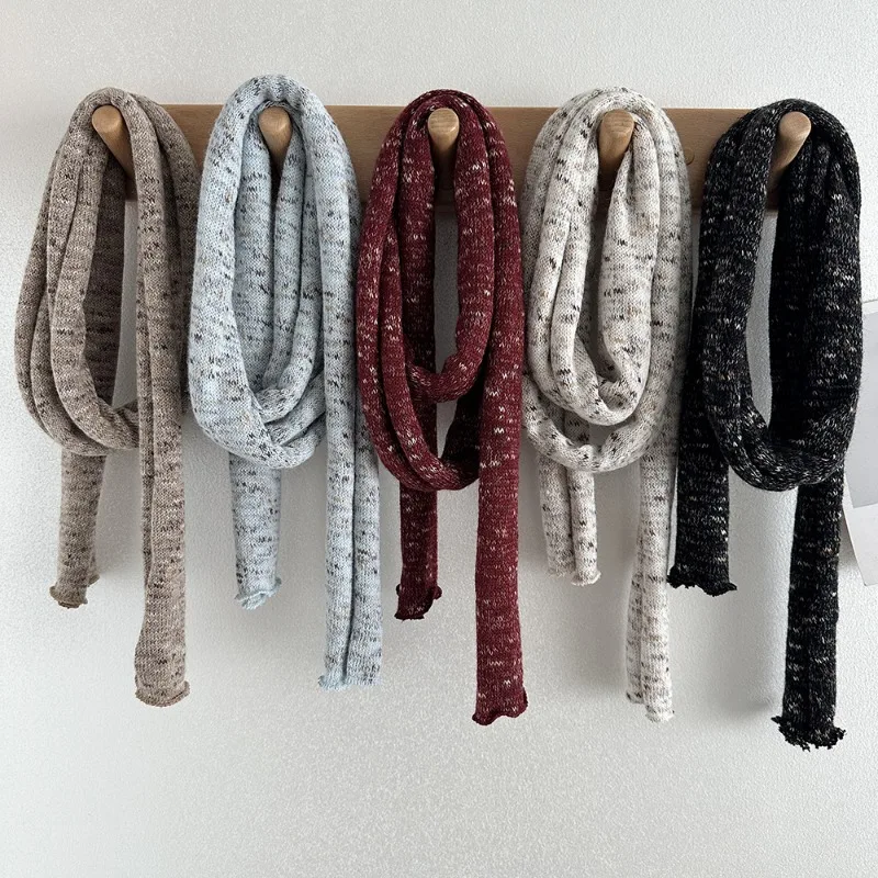 

Scarf women small niche design narrow long scarf autumn winter neck warmer atmosphere small shawl