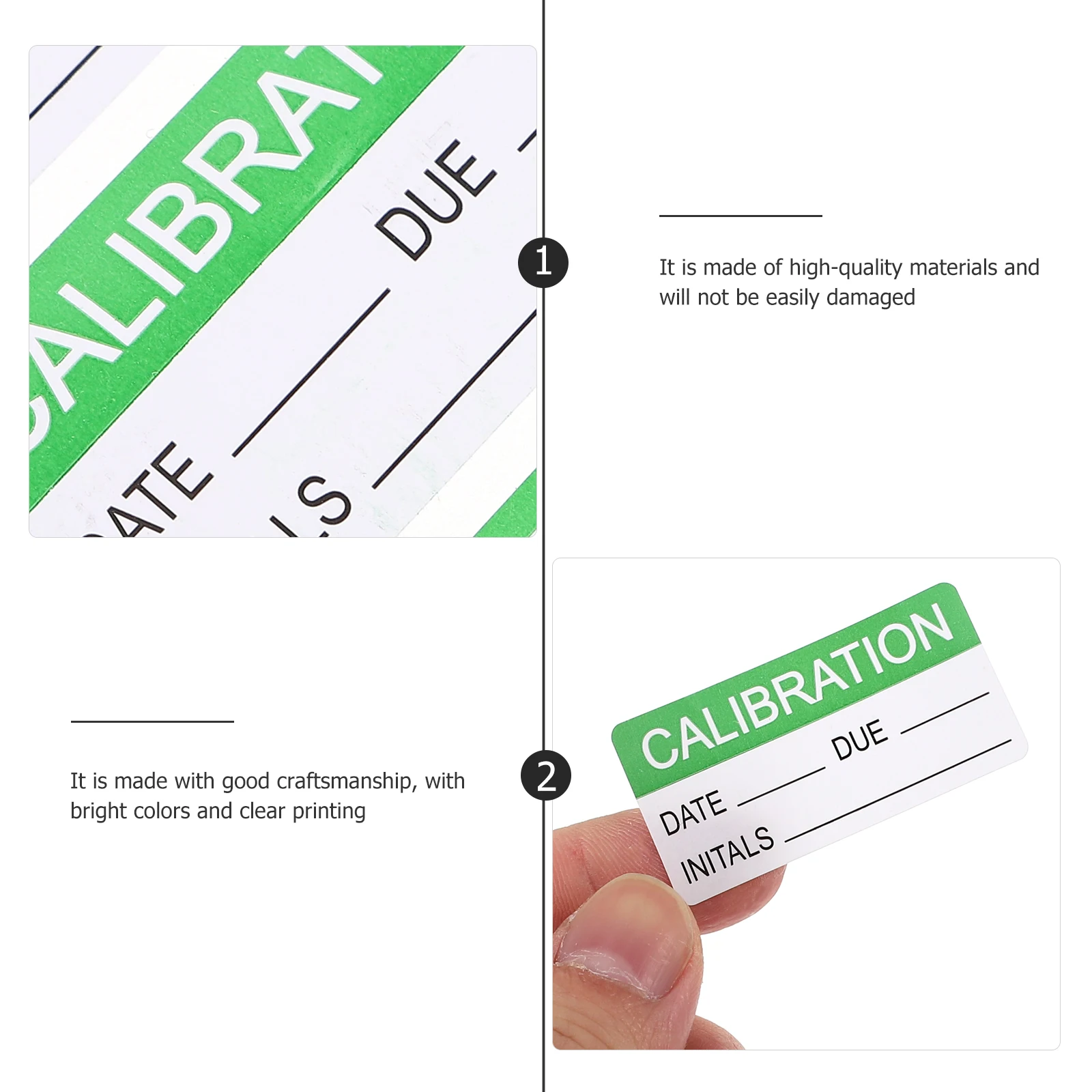 

Self-adhesive Labels Permanent Meter Calibration Stickers Whiteboard Professional Maintenance Qc Decals
