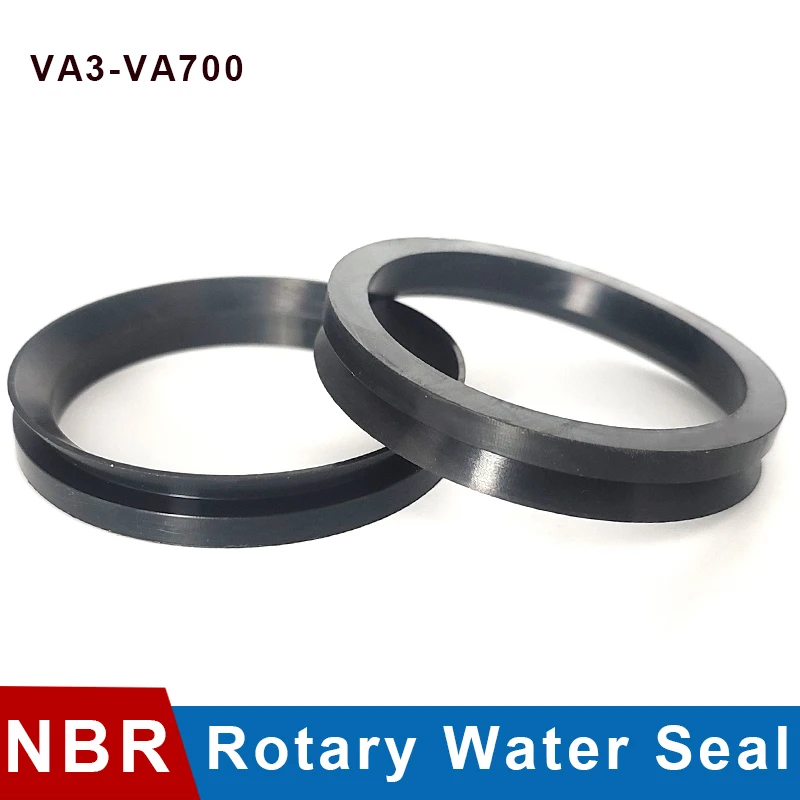 VA3-VA7-VA12-VA18-VA25-VA700 V Type O Ring Sealing Gasket Cuff NBR Rubber Rotary Rod Water Shaft Seal Wear Resistant Waterproof