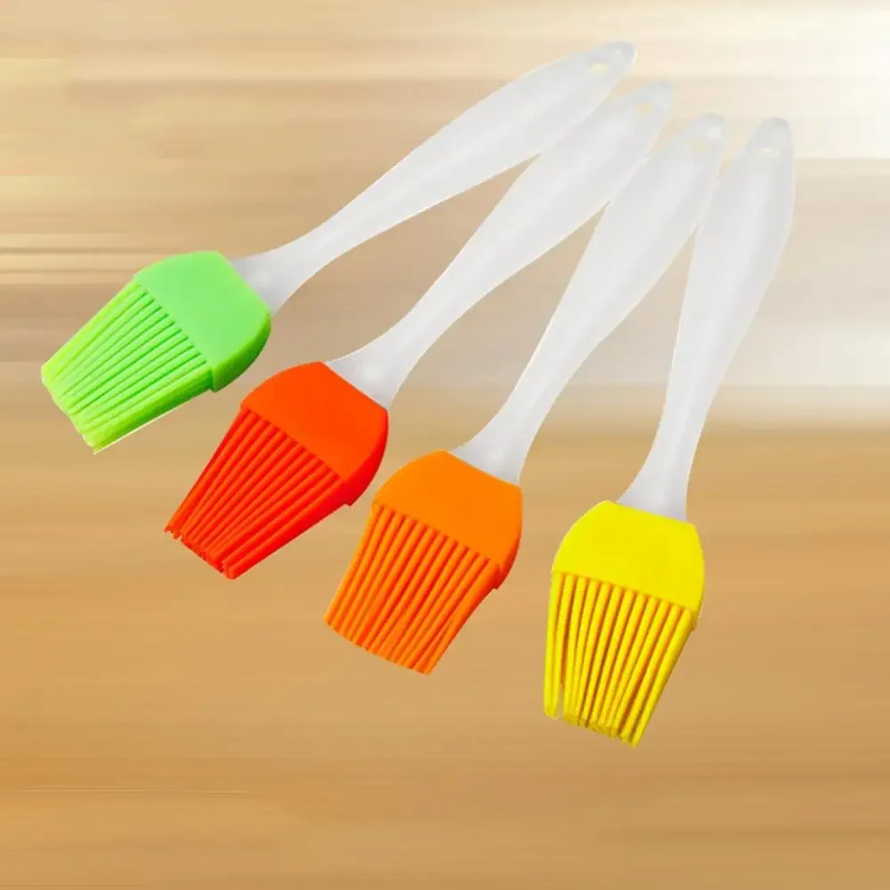 Cooking Silicone Spatula Barbeque Brush Cream Brush BBQ Heat Resistant Oil Brush Kitchen Bar Cake Baking Tools Utensil Supplies