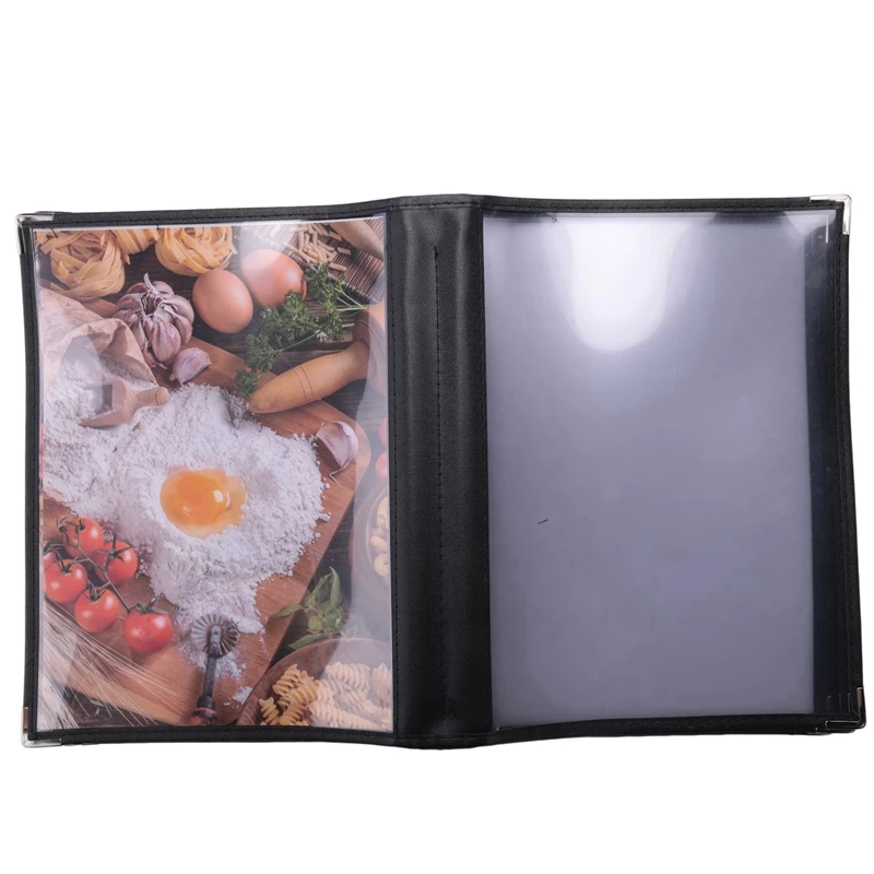 Transparent Restaurant Menu Covers For A4 Size Book Style Cafe Bar 10 Pages 20 View