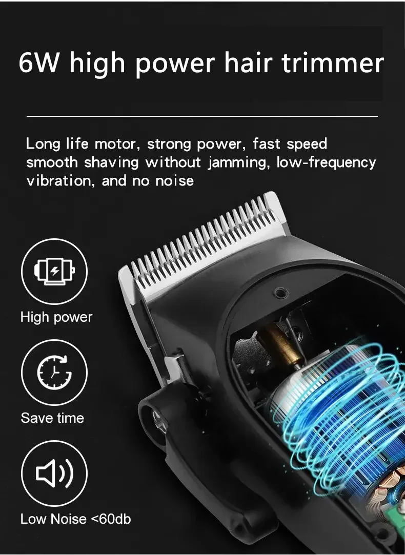 Magicful Professional Hair Clipper Lithium Battery USB Chargeable Trimmer LED Display Home Man Beard Shaver Hair Cutting Machine
