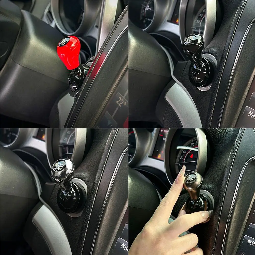 Car Start Button Cover Rocker Automotive Interior Accessory Universal Decoration New Car Retro Joystick Gift G0O9
