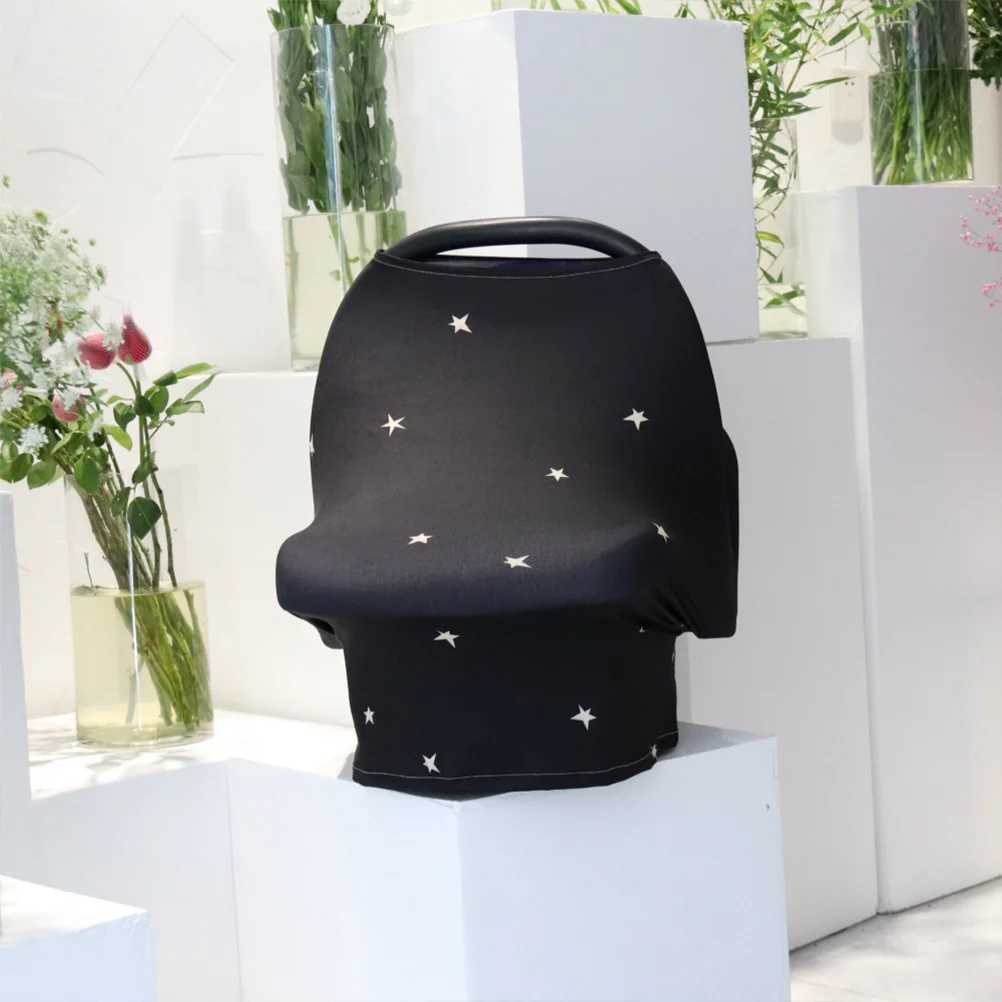 

Baby Car Seat Cover Star Sky Pattern Lightweight Nursing Cover Scarf Stroller Infant Use Breastfeeding Scarf