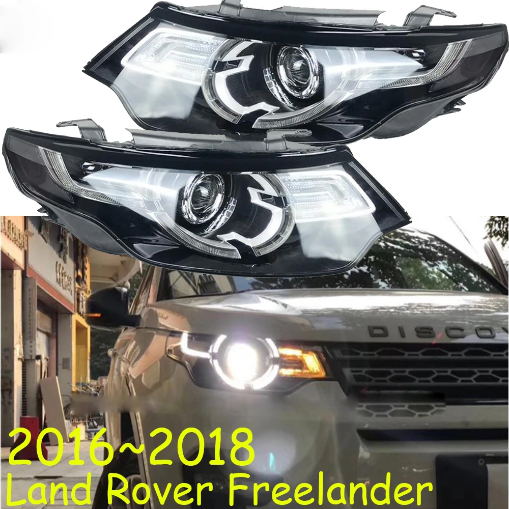 

1 шт., автомобильный налобный фонарь для фар Freelander 2016 ~ 2018y, автомобильные аксессуары, передняя фара для Land Rover Freelander, противотуманная лампа