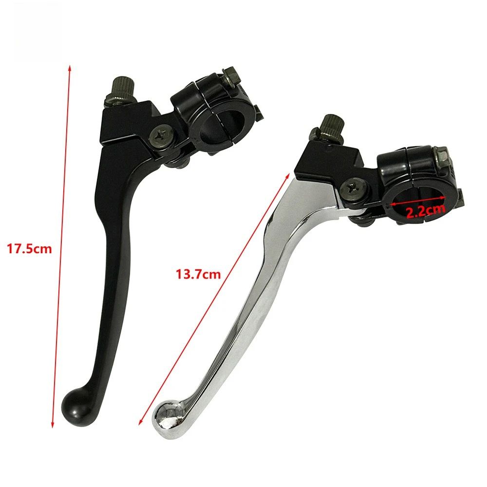 22mm 7/8-inch  for Pit Bike ATV Motorcycle Left Aluminum Alloy Clutch Lever Handle Suitable 2PCS