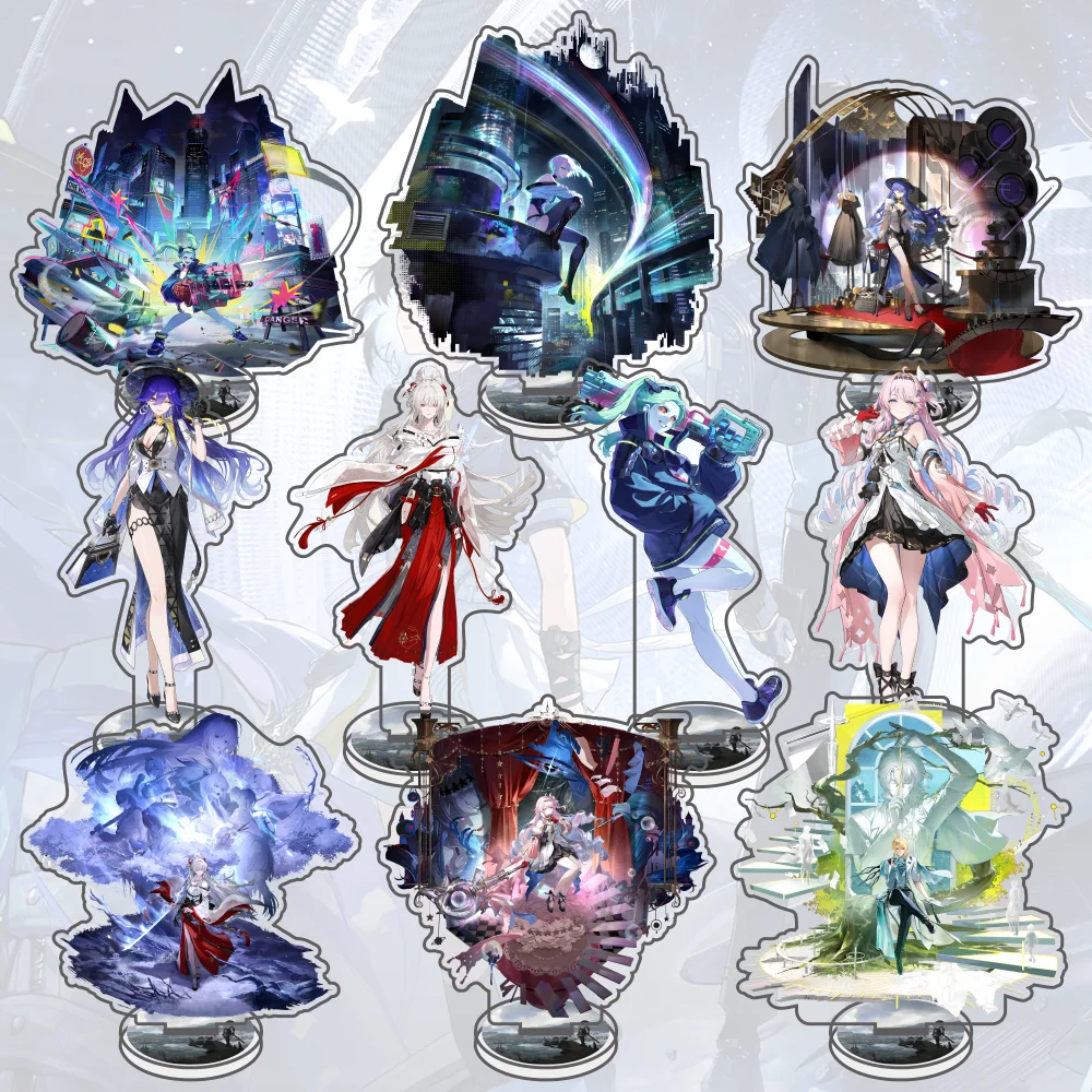 Game Wuthering Waves Keychains Pendant Car Acrylic Stand Lucilla LUCY REBECCA HIYUKI DENIA Fans Gifts cosplay Accessories