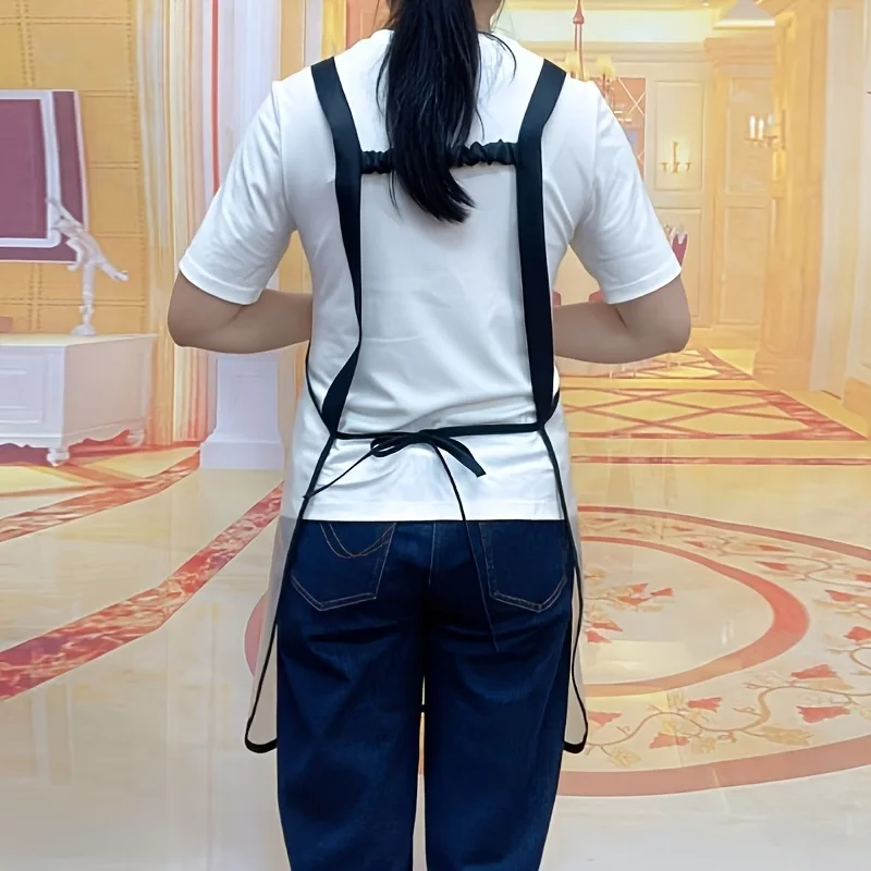 1pc Waterproof Kitchen Apron Household PVC Oil Resistant Work Apron Transparent Dirt-Proof Cleaning Aprons Wholesale