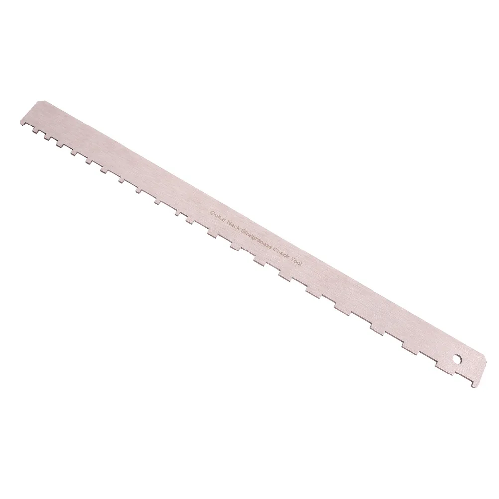 

Guitar Neck Measurement Tool Ruler Straight Edge Relief Gauge Notched String Action Luthiers Fretboard Measuring Parts
