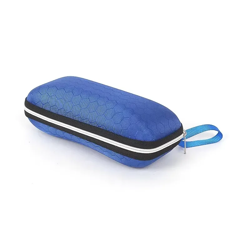 Portable Glasses Case For Women Men Sunglasses Box With Lanyard Zipper Eyeglass Case Cover Protector image 3