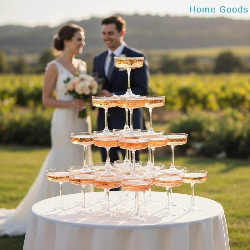 10 قطع من أكواب المارتيني البل - مراجعة Champagne Tower Set وسعره