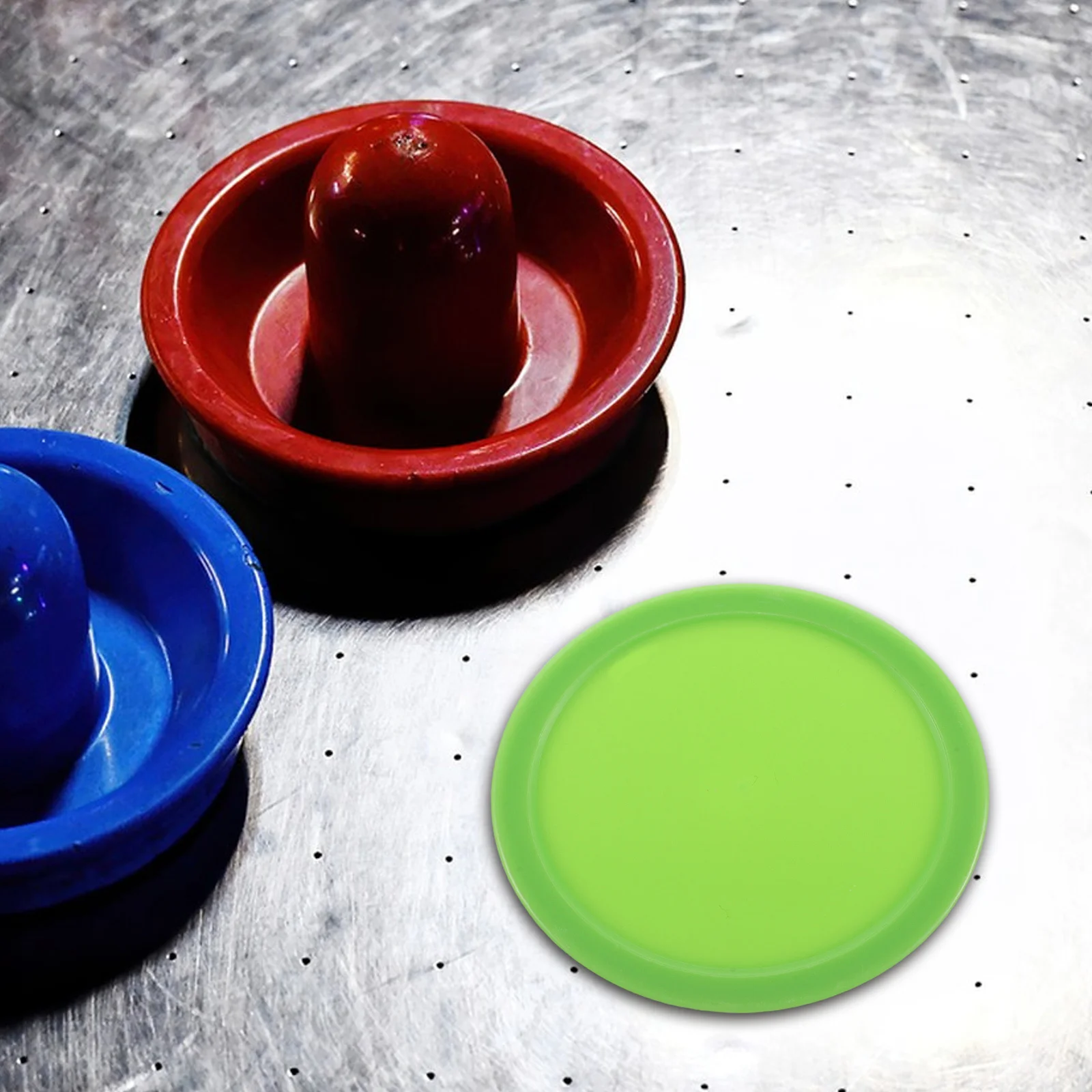 

12Pcs Air Hockey Table Game Accessories Set Plastic Pucks Pushers for Mini Hockey Tables Replacement Supplies High Performance