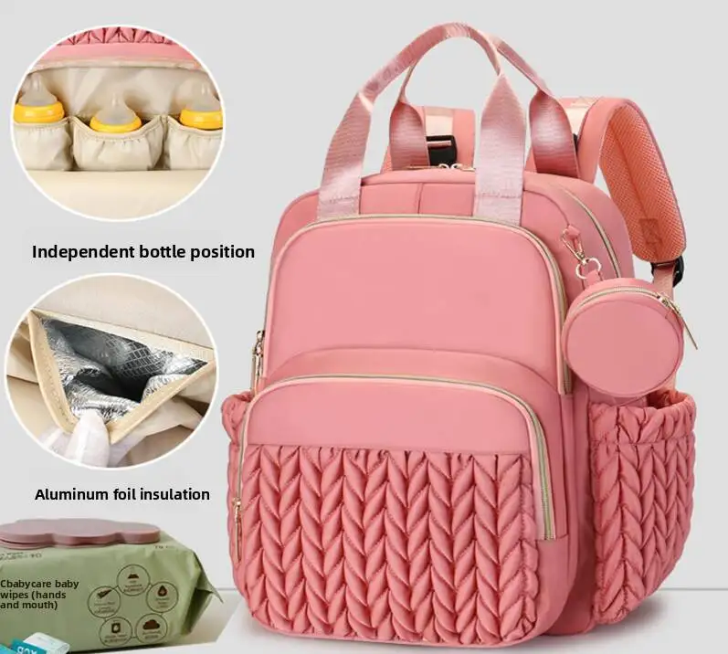 Mummy New Bag Diaper Bag Baby Care Large Capacity Mom Backpack Mummy Maternity Wet Bags Waterproof Baby Pregnant Nappy Backpack