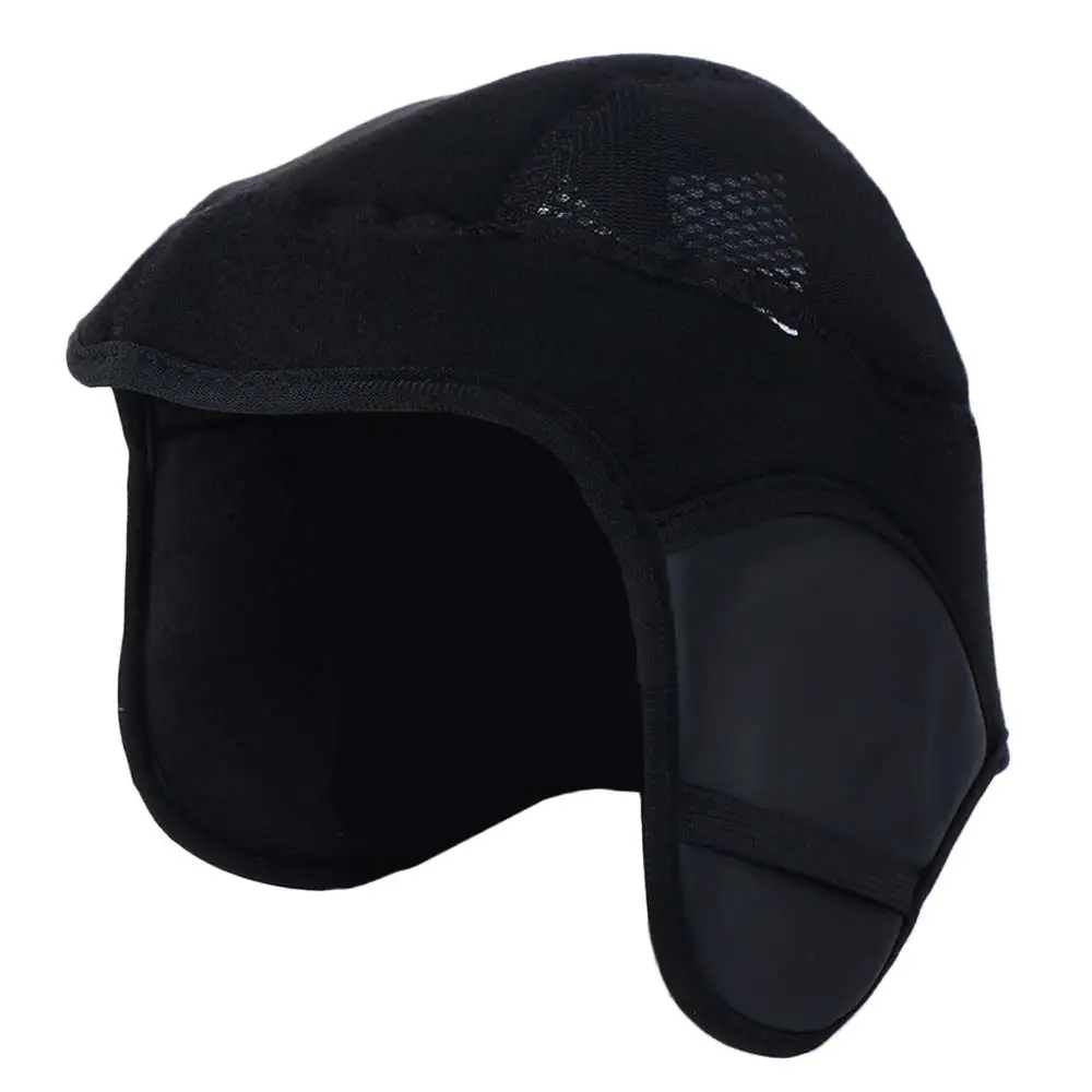 Windproof Electric Motorcycle Helmet Liner Thickened Fleece-lined Motorbike Helmet Liner Keep Warm Soft