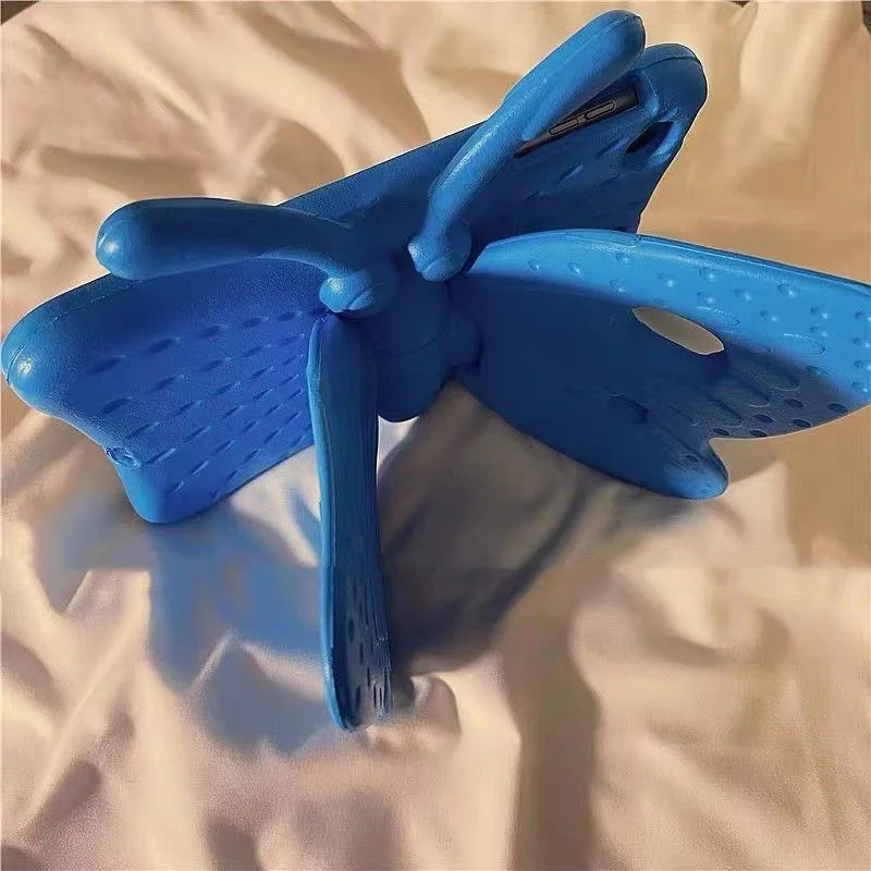 Farfalla creativa del fumetto adatta per la copertura protettiva dell'ipad, silicone.