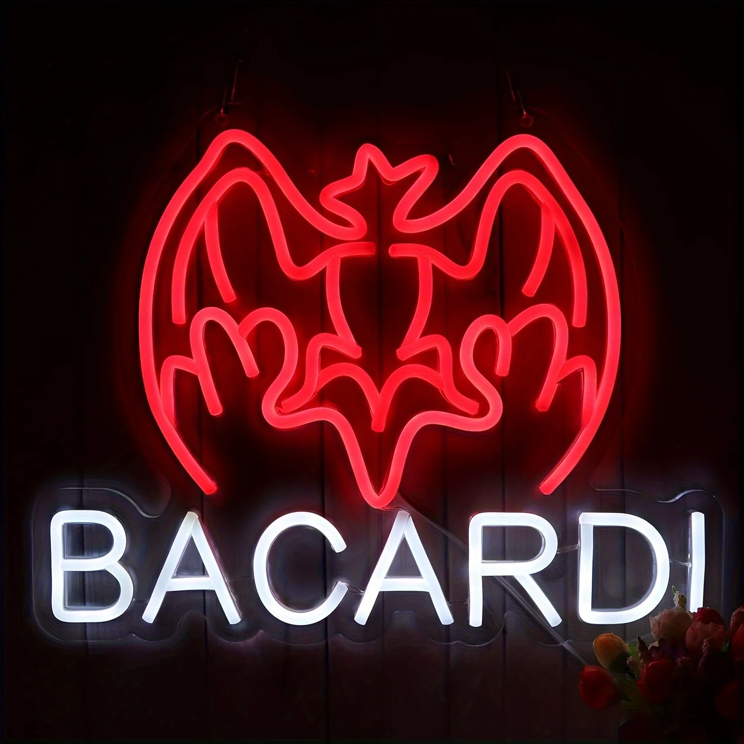 Bacardi Rum Neon Sign USB Powered LED Neon Light for Office Bedroom Club Man Cave Pub Bar Bistro Wall Decor Personality Gifts