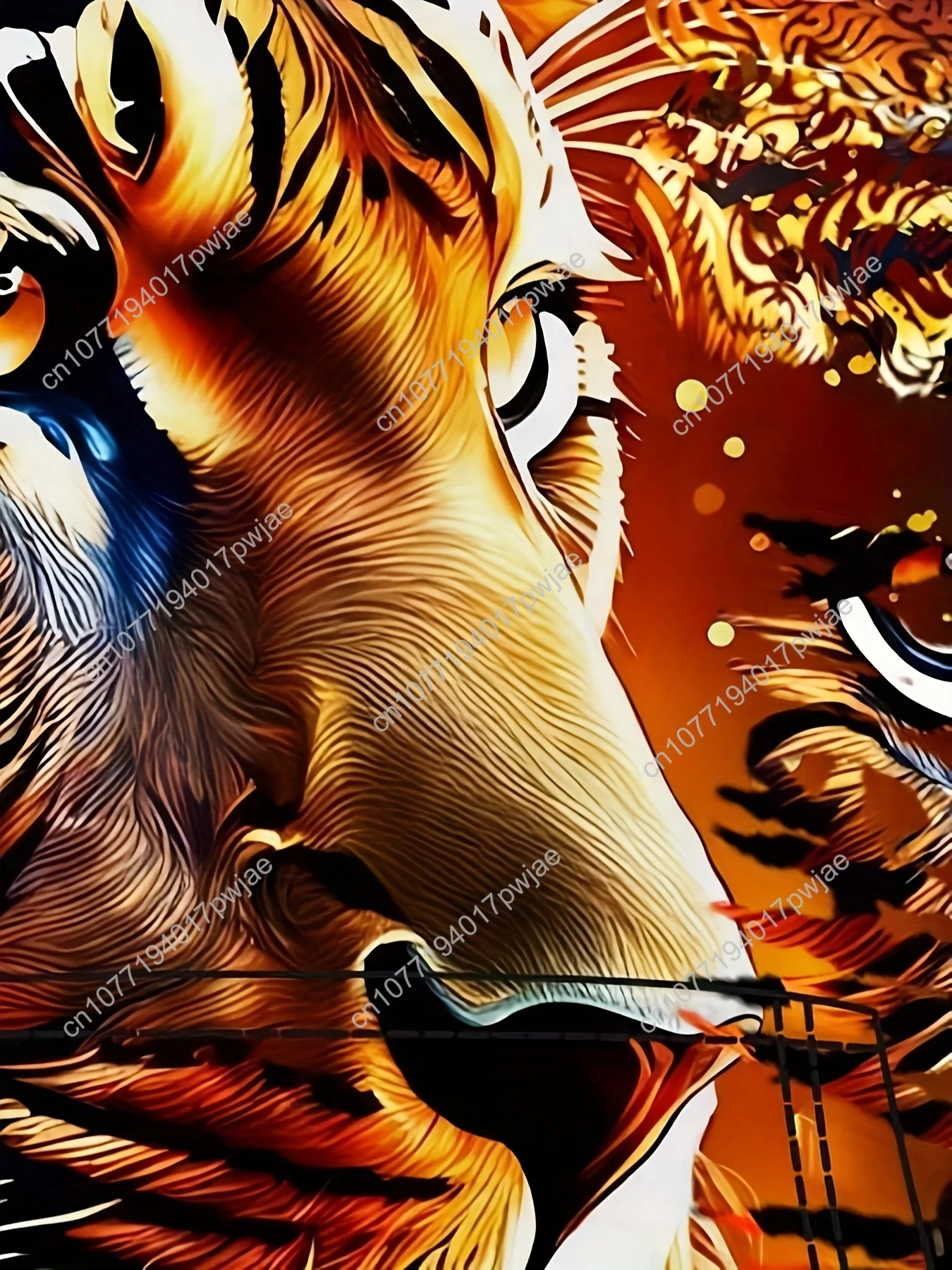 Moletom com capuz gráfico de tigre – ajuste solto confortável, pulôver moderno com capuz e bolso canguru, roupas masculinas de outono, design de impressão 3D