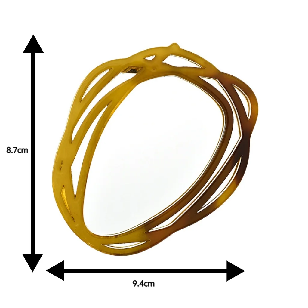 DIY accessories Cross-border new hollow acrylic scarf brooch, light luxury versatile coat pin, round corsage niche jewelry