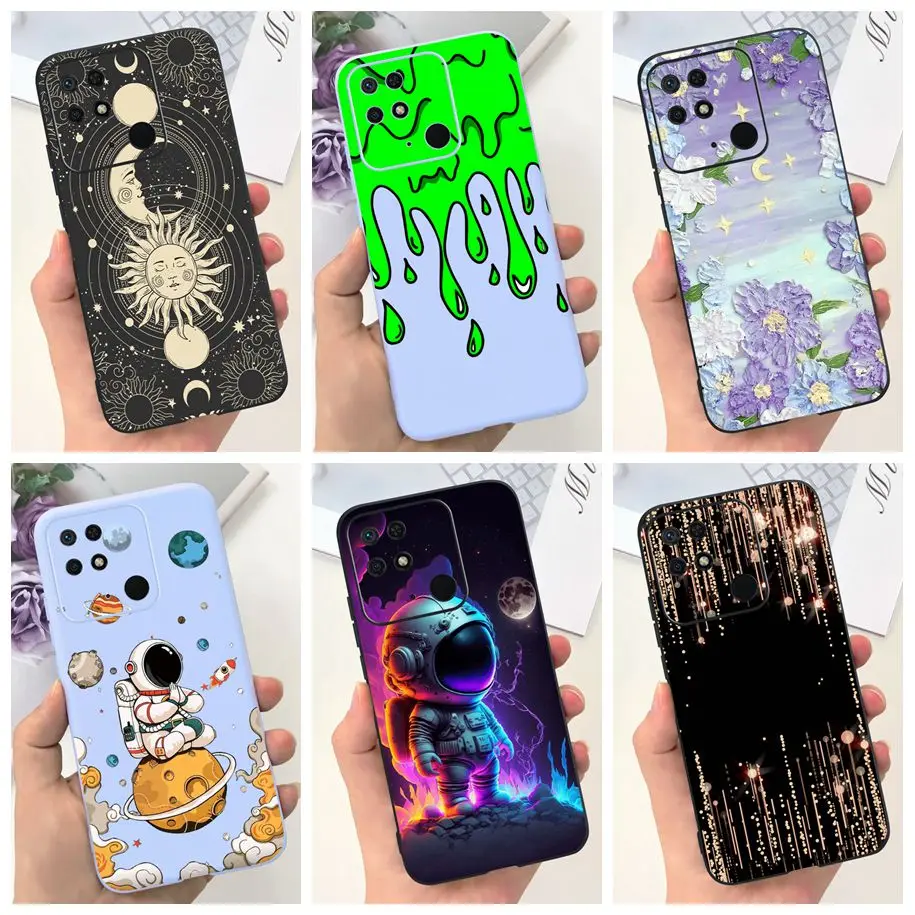 For Xiaomi Redmi 10C Case Redmi 10 Power Phone Cover Cute Astronaut Funda Shockproof Bumper For Xiomi Redmi 10C Redmi10 C Hoesje