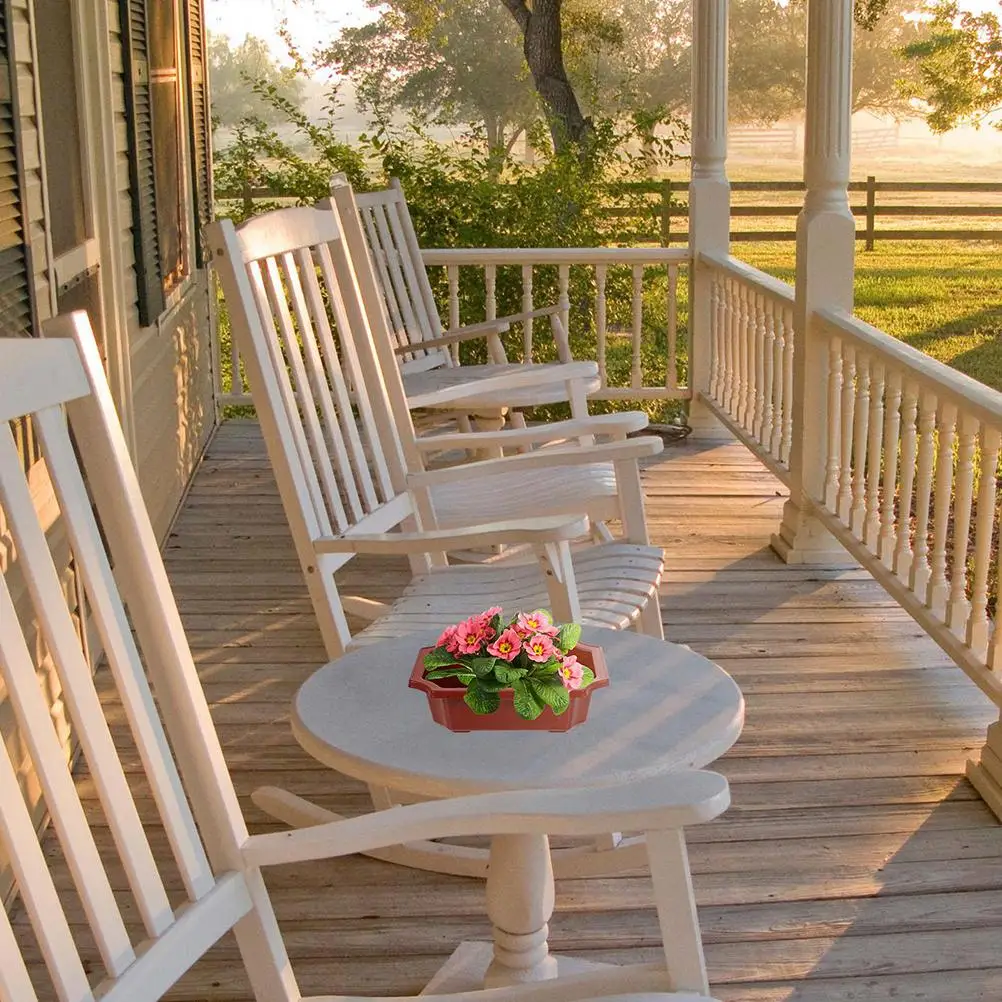 5 PCS Container Bonsai Pot Plants Rectangular Planter Plastic Drainage Holes Flowerpot