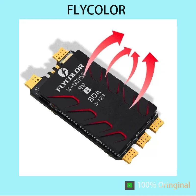 Original FLYCOLOR X‑Cross HV3 High‑Voltage Brushless ESC 80A 120A 160A 5‑12S BLHeli32 No BEC For X‑Class CineLifter Heavy‑Lift F