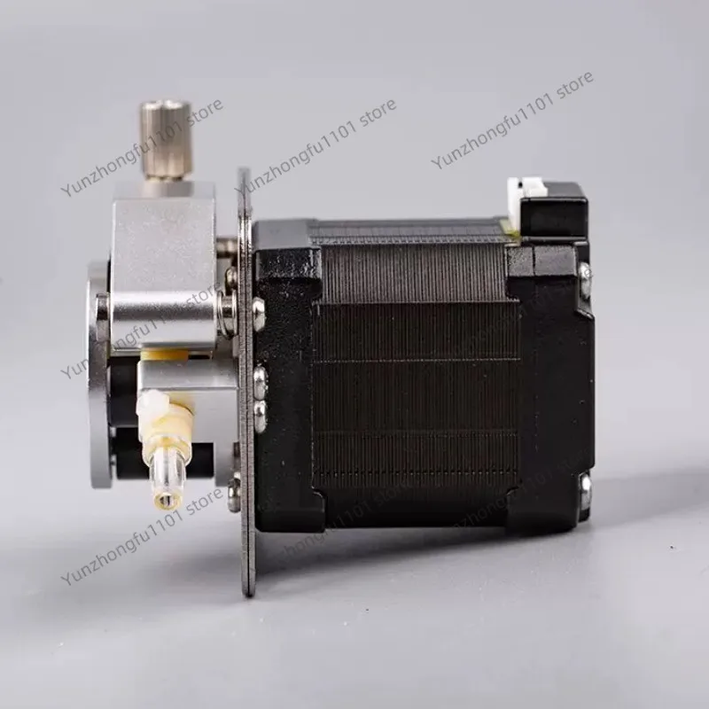 High Precision Self-priming Peristaltic Pump with Stepper Motor Stainless Steel Liquid Pump for Viscous Materials 3-50V 5-20W 0.