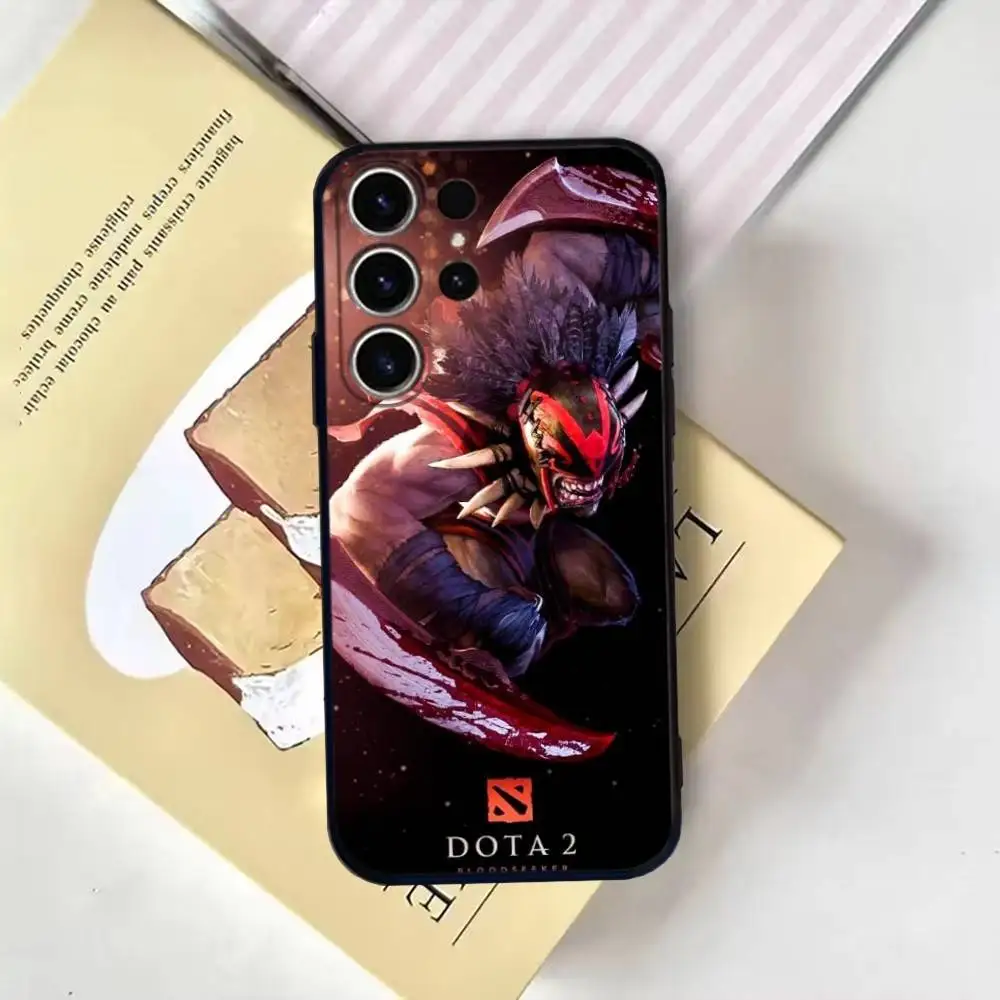 حافظة هاتف Dota 2 لهاتف SamsungS25,24,21,22,23,30,Ultra,20,Plus,Fe,Lite,Note,10,9,Soft Black Cover #2