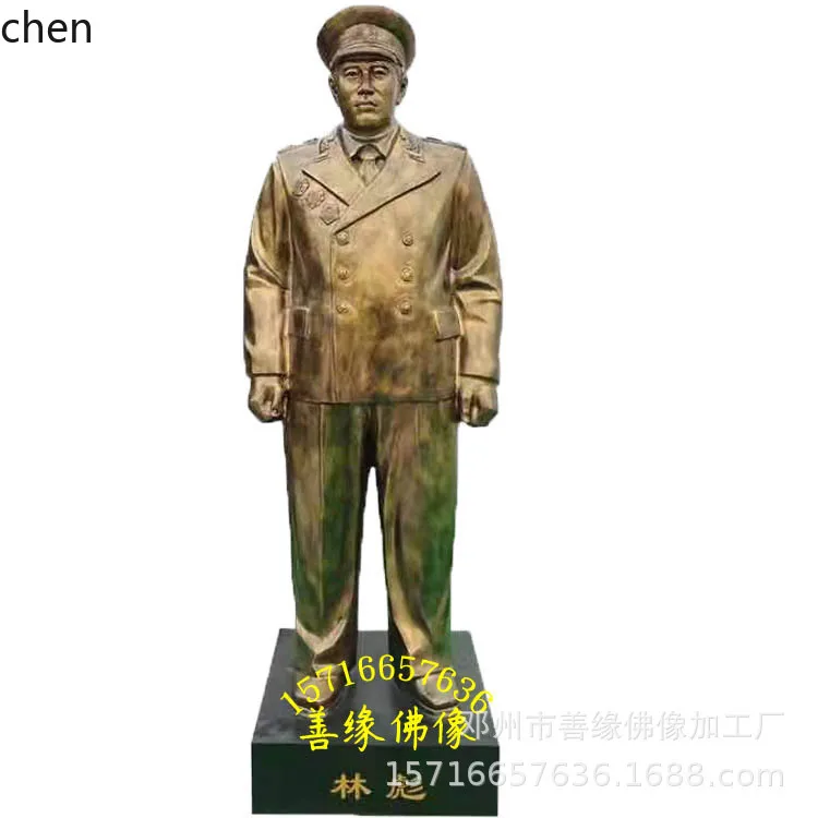 Cz1 zhu de statue fiberglass resin ten marshal statue chairman mao statue