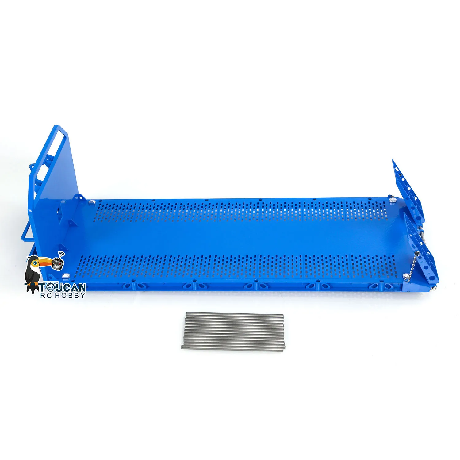 1/14 blaues Holz-Flachbett für 10 x 10 RC hydraulischer Vollumper-LKW 8 x 8 Muldenkipper-Autoteil TH23584-SMT9