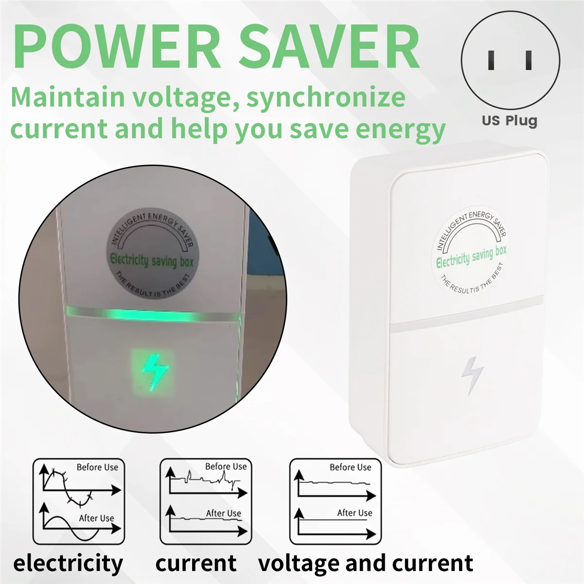 جهاز توفير الطاقة من Stopwatt، موفر الطاقة Stopwatt، US Plug_BSH