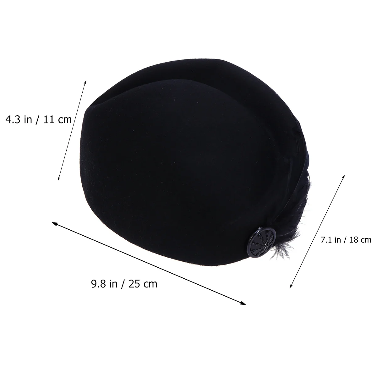 หมวกแอร์โฮสเตสขนสัตว์ ชุดคอสเพลย์พนักงานต้อนรับบนเครื่องบิน สไตล์แอร์โฮสเตส สำหรับการแสดงบนเวที