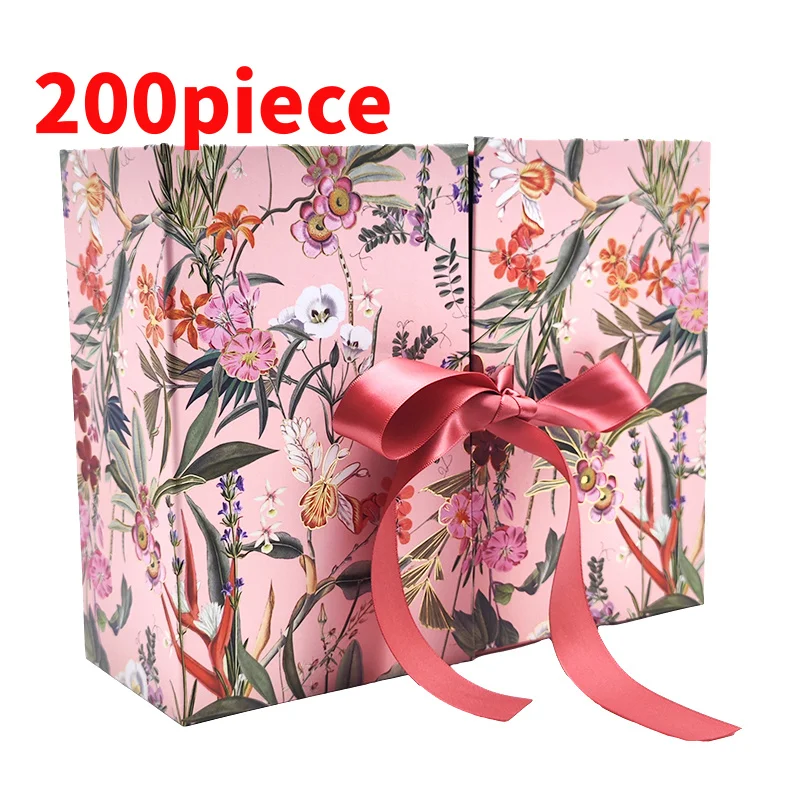 20 0piece. custoum.2021 custom Valentine Mom Day ribbon close double door luxury chocolate wedding cosmetic jewelry gi