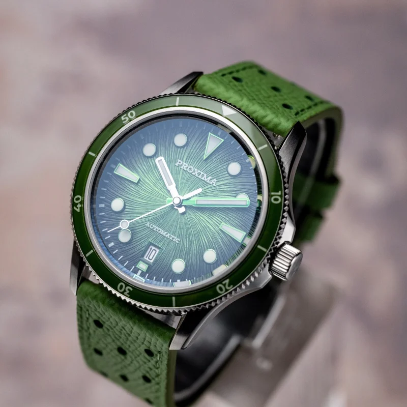 PROXIMA Men Automatic Watch 39MM Mechanical Wristwatch Diver 10ATM