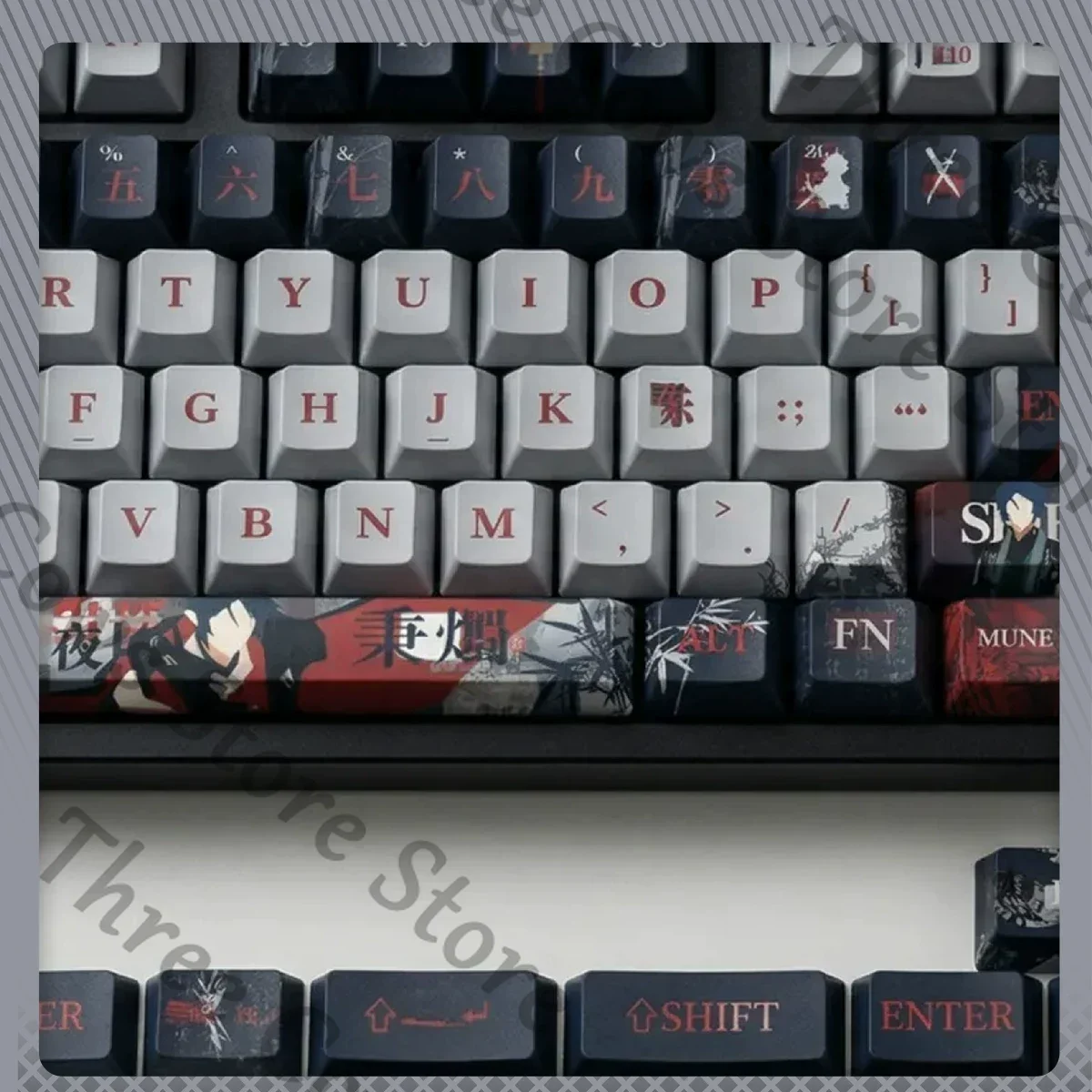 

Anime Arknights Zuo Le Cosplay Cartoon Shine Through Keycaps Model Keyboard Cap Prop Side Engraved Keycap Accessories Fans Gift