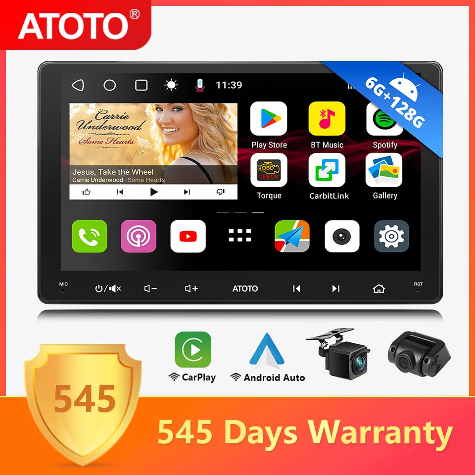 ATOTO S8 Ultra New 9 inch 6G+128G Android Car Stereo Touch Screen Wireless Apple Car Play Bluetooth Auto Radio Multimedia Player