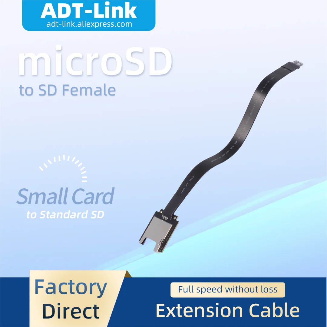

Кабель-удлинитель ADT-Link Micro SD TF B34SF для чтения карт SDHC SDCC UHS-III, полная скорость, без FPC, для навигации, адаптер-удлинитель