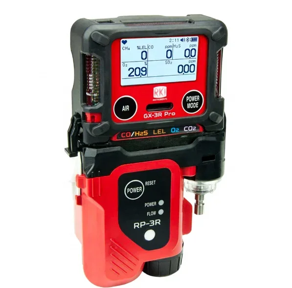 RKI Instruments Smallest & lightest gas monitor, LEL, O2, H2S, CO or H2 Compensated CO sensor GX-3R GX-3R Pro