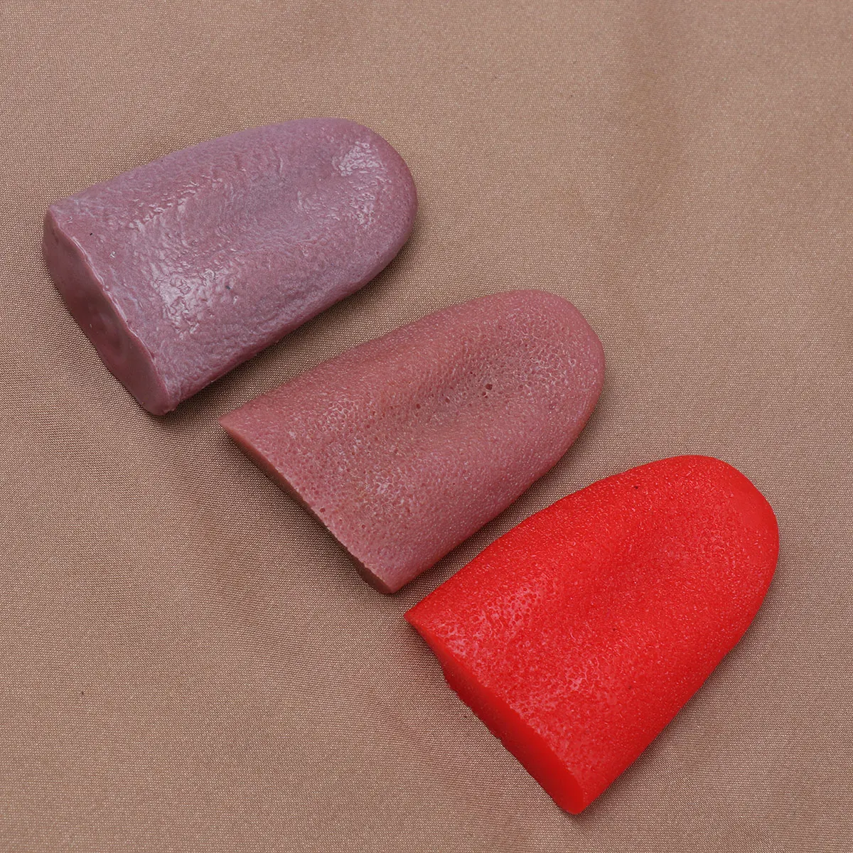 Accesorios de lengua simulada para mujer, 3 uds., respetuosos con el medio ambiente, decoraciones de Cosplay para fiesta de Halloween, juguete elástico realista