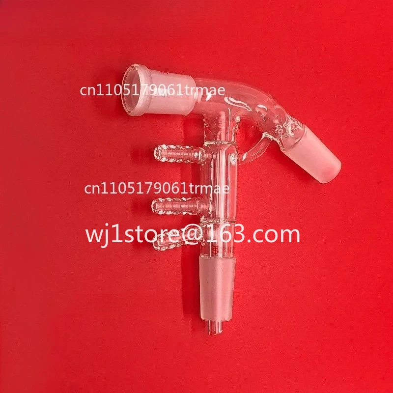Glass Micro Distiller Ground Joint Distillation Connecting Tube Fractionation Head Percolator Distillation Equipment 19/26