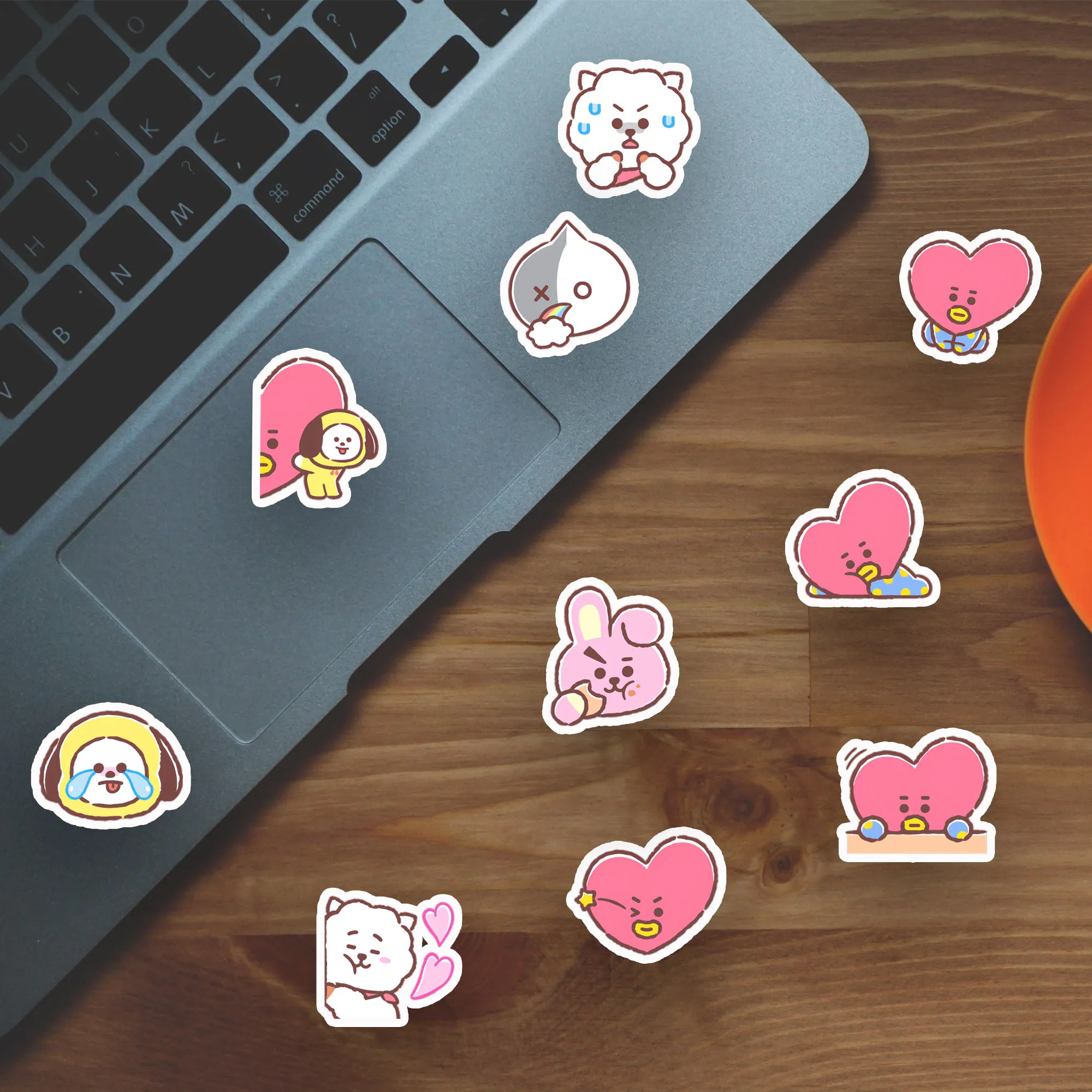 BT21 Sticker cartoon creative emoticon pack for DIY decoration of phone cases, books, water cups - view 4
