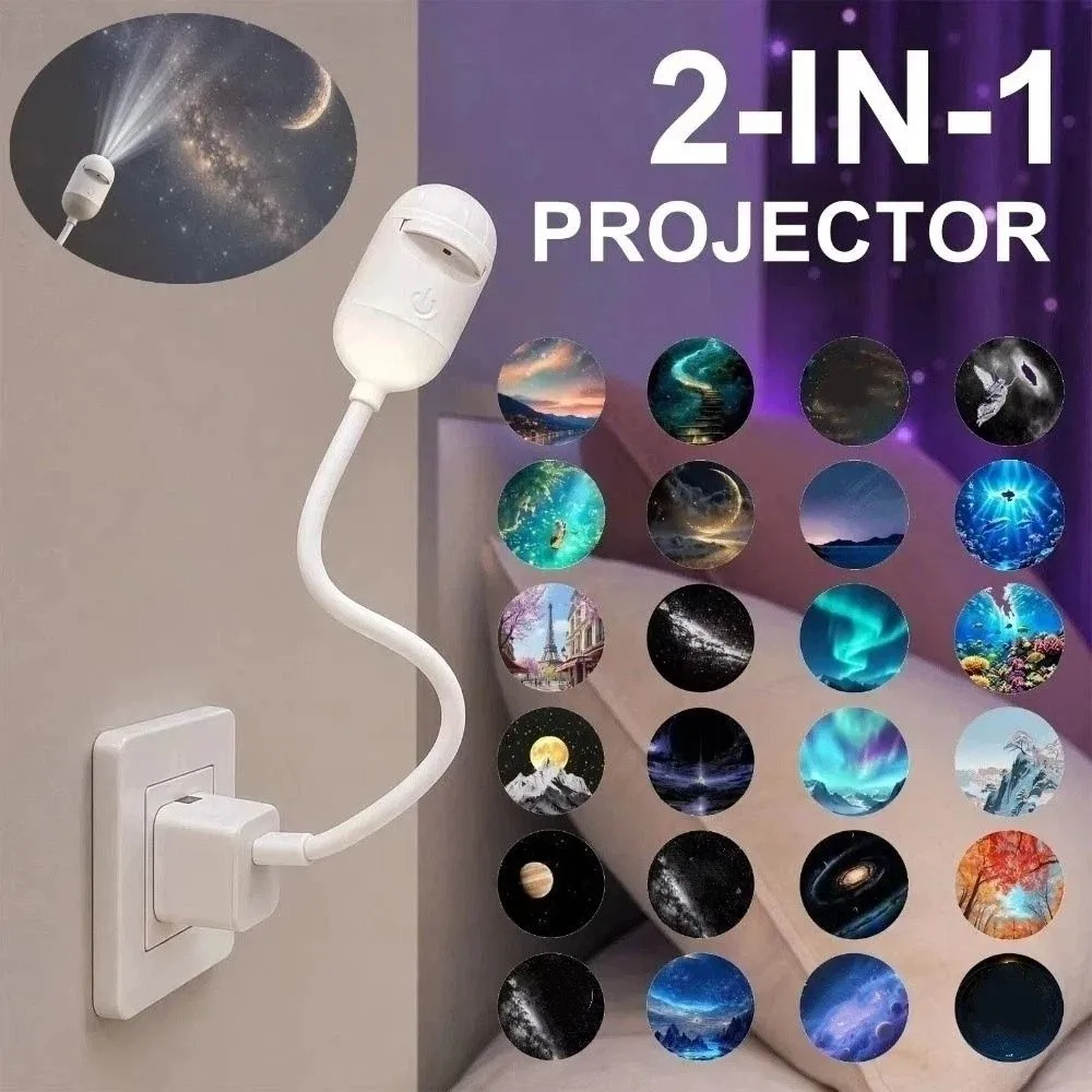 USB Powered Starry Sky Projection Lamp Compact Design Plug And Play USB Projection Lamp Dream Like Soft Projection
