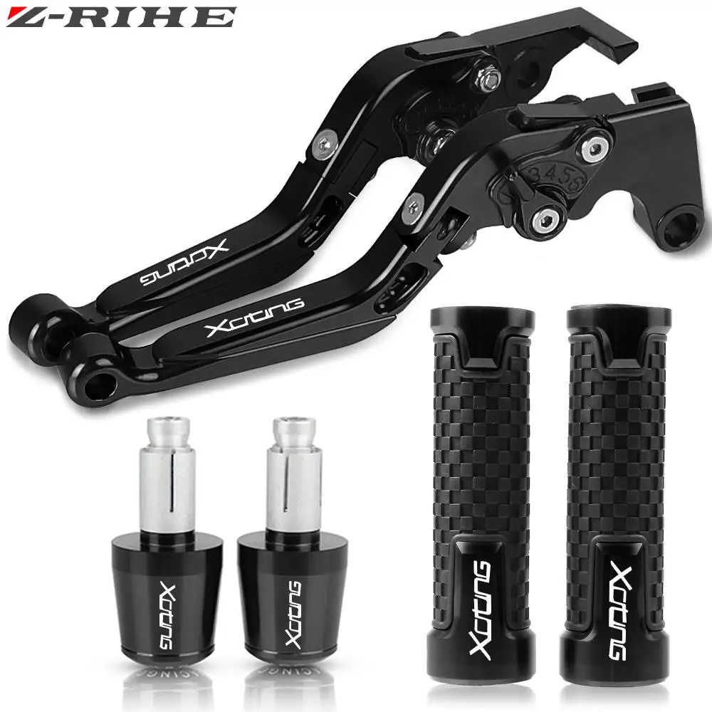 For KYMCO XCITING 250 300 400 500 ALLYEARS 2021 2020 2019 2018 2017 Motorcycle CNC Brake Clutch Levers Handle Bar Grip Ends Plug